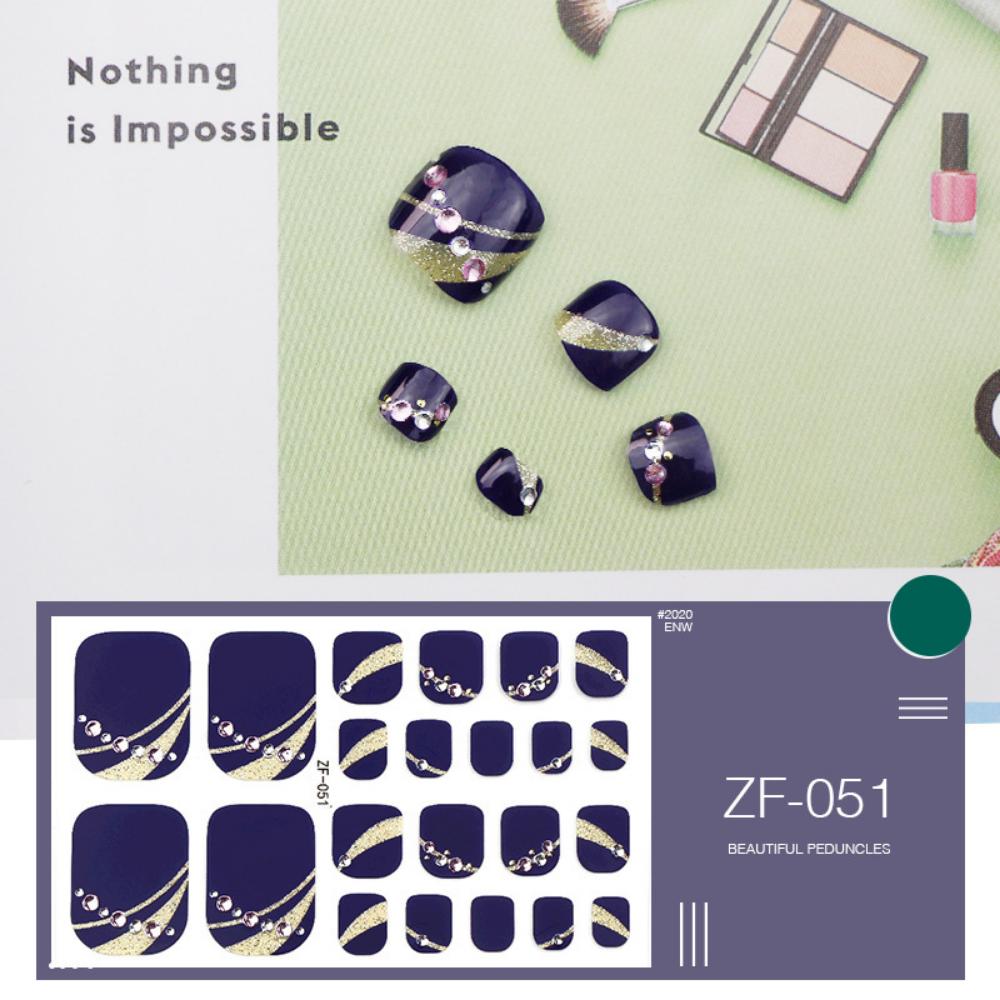 Наклейка для ногтей на ногах трехмерная 3D имитация страза наклейка для ногтей на ногах водостойкая наклейка для ногтей на ногах полная наклейка