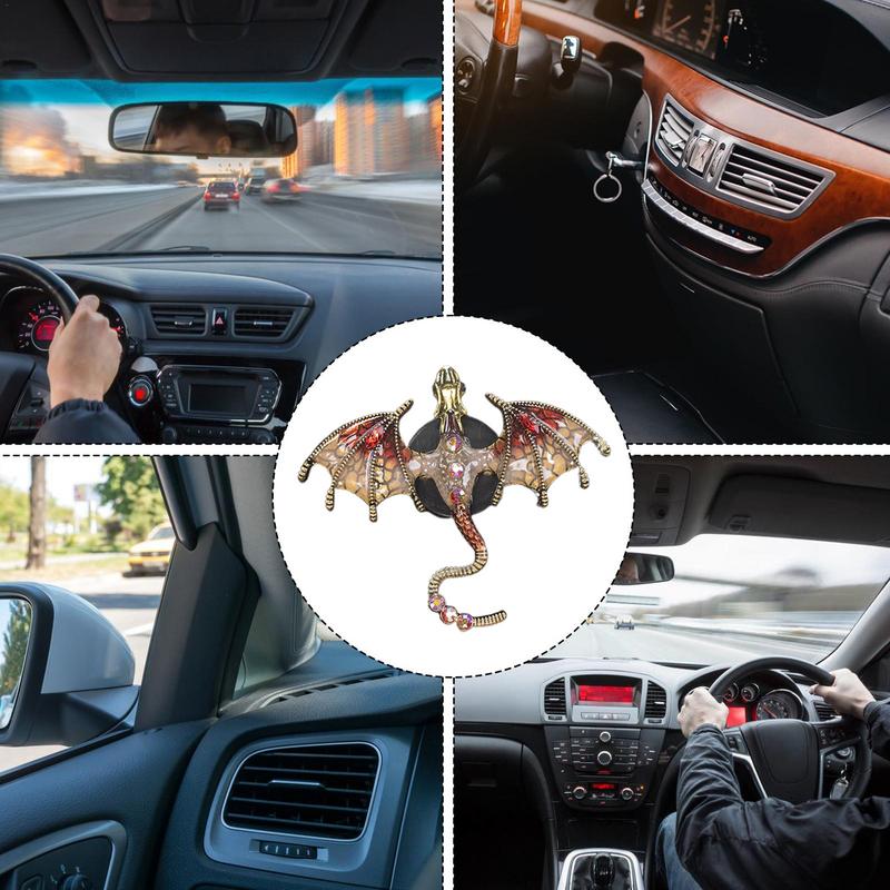 Зажим для ароматерапии в виде дракона, симпатичный автомобильный ароматизатор, зажим для вентиляционного отверстия, блестящий освежитель воздуха в виде летающего дракона для автомобильного воздуховыпускного отверстия