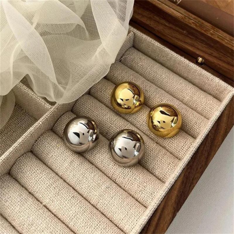 Новые металлические серьги для женщин ретро модные серьги дизайн простой темперамент старшие модные украшения