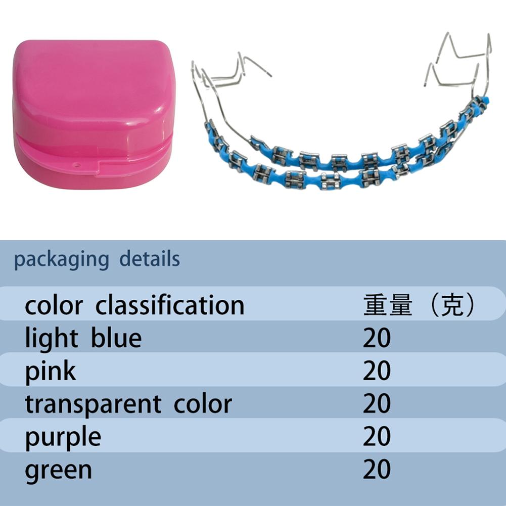 Временное украшение зубов Стоматологические накладные брекеты с лигатурными лигатурами Ортодонтические брекеты Реквизит для практики для студентов-стоматологов