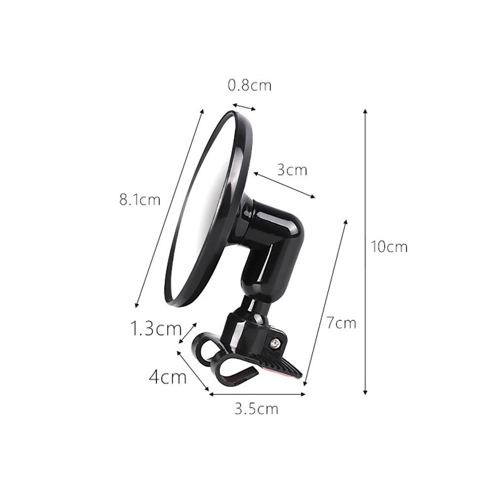 360-градусное HD автомобильное зеркало для слепых зон, вращающееся регулируемое 2-стороннее широкоугольное внешнее автомобильное зеркало заднего вида, парковочное зеркало