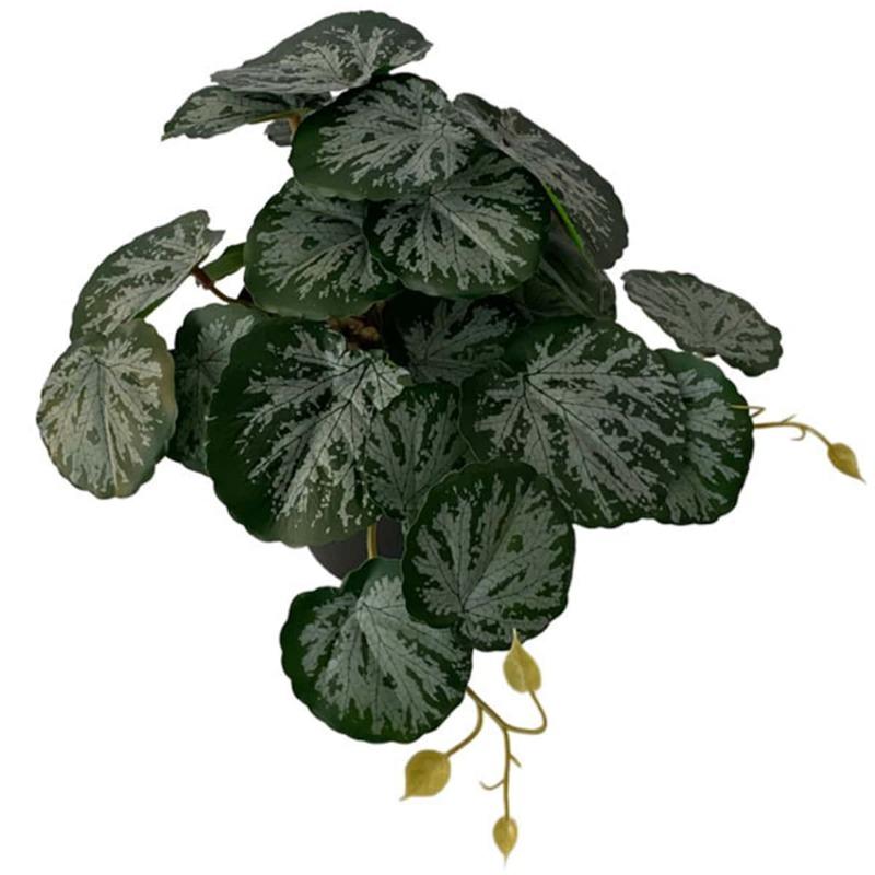 2 шт. искусственные растения лоза черепаха задний лист бегония настенный цветок ротанг зеленая трава в горшке домашний балкон садовый декор