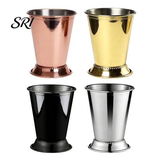 Temperature Retaining Wine Glass Cocktail Stainless Steel Julep Cups 400ml Reusable Southern-style Elegant Metal Drinkware for Home Bar Use