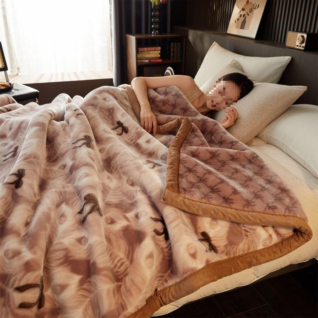 G5Z Зимнее Утолщенное Фланелевое Одеяло – Коралловое Теплое Односпальное Постельное Белье для Общежития