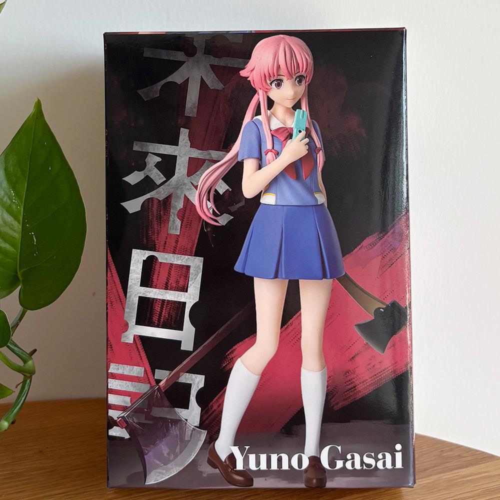 2 Стиля Аниме Фигурка Mirai Nikki Гасай Юно 17см Розовые Волосы Школьный Костюм Красивая Девушка ПВХ Модель Милые Периферийные Подарки Игрушка Кукла
