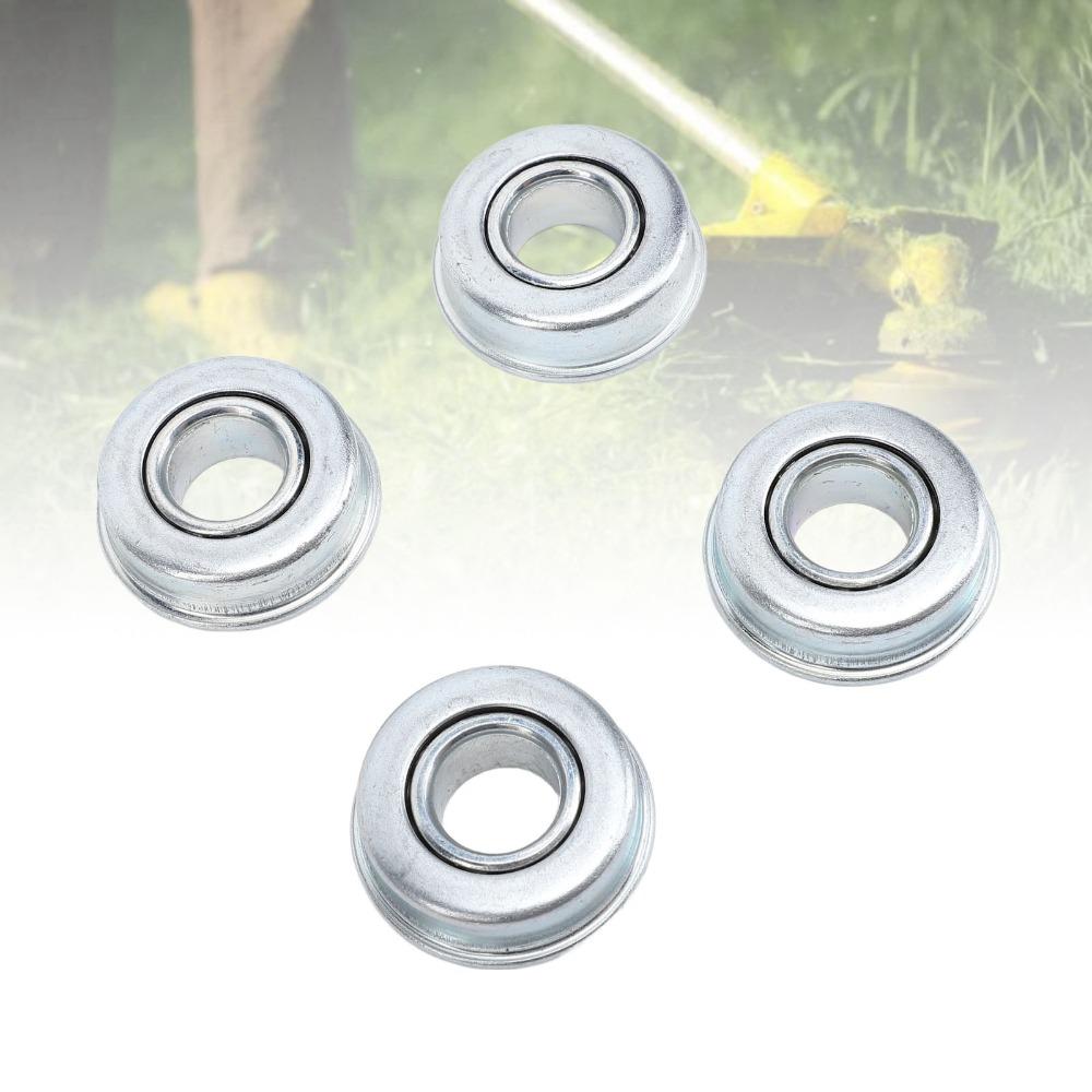 4PCS Heavy Duty Lawn Mower Bearings Silver Wheel Drive Mower Bearings Durable Mower Shaft Bearings