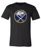 Футболка с потертым логотипом Buffalo Sabres S-6XL Отслеживание!! Футболка Unisex