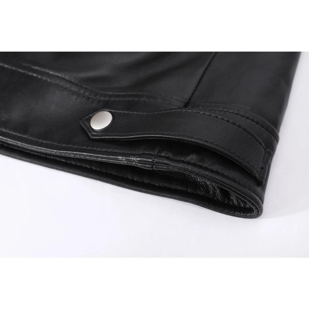 Maplesteed 100%Soft Sheepskin Women Leather Jacket Long OVERSIZE Female Natural Skin Coat Autumn Plus Size Bust 92-116cm M486