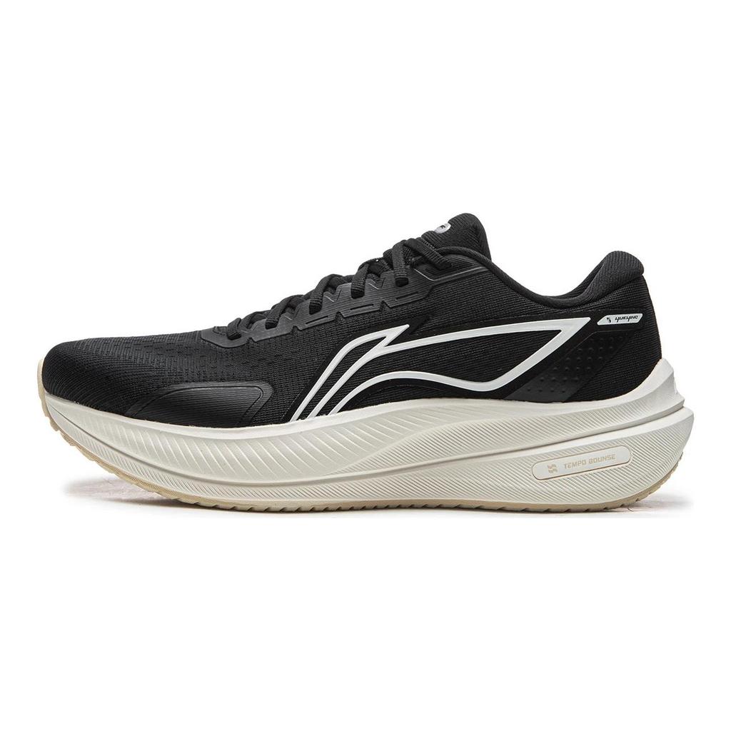 Li Ning Yueying 5 Износостойкие Амортизирующие Низкие Беговые Кроссовки Мужские Черные ARHW003-13
