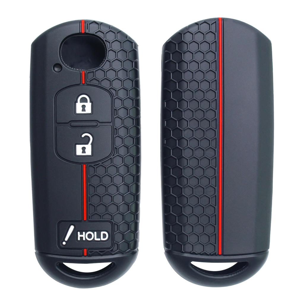 Smart Key Fob Cover For Mazda 3 6 Cx-5 Cx-9 (2012-), Keyless Entry Remote Case, Premium Silicone Anti-Scratch Shell