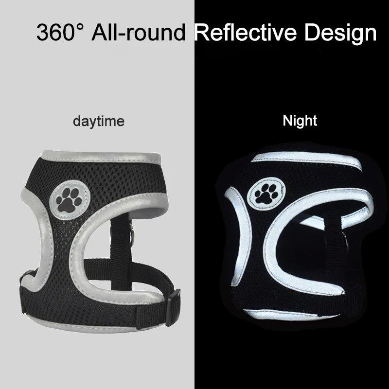 Набор поводков для кошек, светоотражающий поводок для прогулок для щенков, домашних животных, защита от побега, поводок для котят для кошек, маленьких собак, аксессуары для кошек