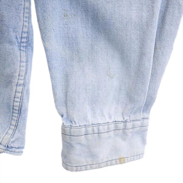 Gap 90s Old Back Embroidery Long Sleeve Denim Shirt Men's Used