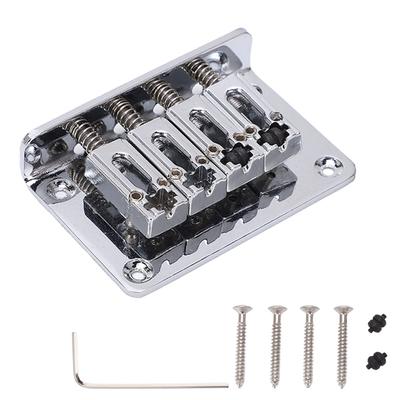 4-струнный фиксированный бридж, замена, аксессуары для электрогитары, бас-гитары, укулеле, струнного инструмента