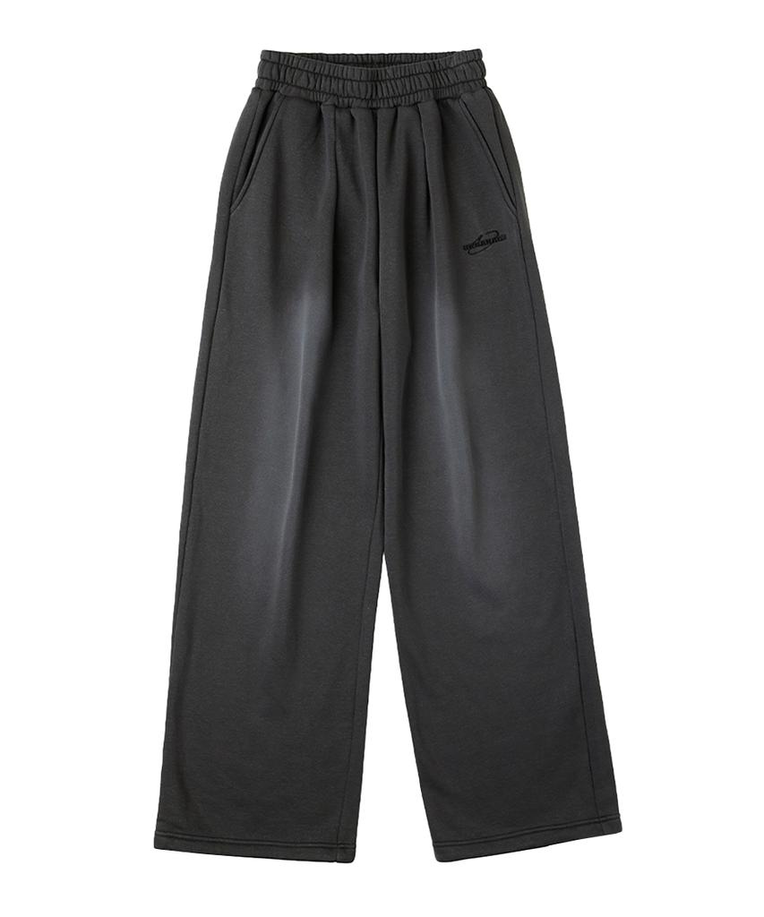 URBANAGE Pigment Wash Signature Wide Sweatpants Charcoal
