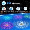 Solar Floating Pool Lights RGB Color Changing Pool Floating Light LED Solar Pool Lights for Pool Garden Path Party Decoration