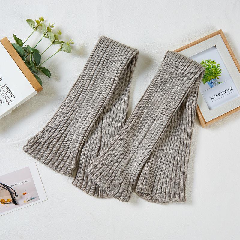 Очень длинные толстые вязаные красные шерстяные гетры 70 см для Нового года и Рождества