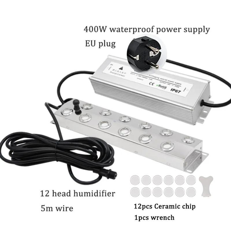 2/4/6/8/10/12 Garden Fog Sprayer Industrial Ultrasonic Mist Maker Head Fogger Stainless Steel Air Humidier