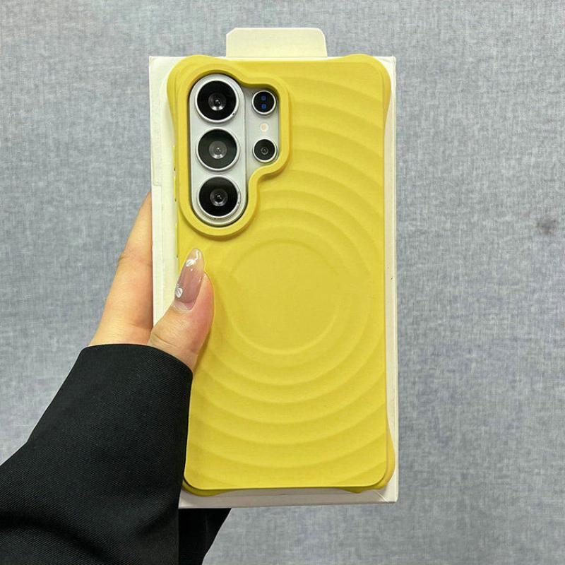 Original Liquid Water Ripple Magnetic Silicone Case For Samsung Galaxy S26 S25 S24 S23 Ultra Plus For Magsafe Charging Cover