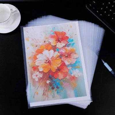 30 шт. Прозрачные папки для файлов формата А4, размера Letter, прозрачные L-образные папки для документов, пластиковые конверты для бумаги для офисных и школьных принадлежностей
