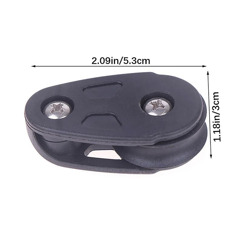 Kayak Canoe Boat Pulley Kit Heavy Duty Kayak Slide Rail Anchor Trolley Kit Marine Single Pulley Block Sheave Canoe Pulley