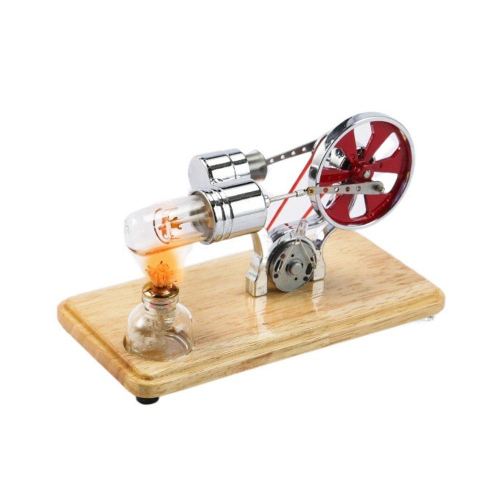 Zinc Zinc Zinc Alloy Stirling Engine Motor Model Colorful LED Hot Air Engine Motor Model Physics Lab