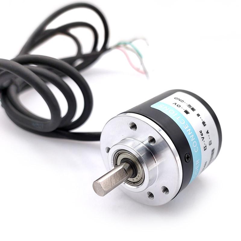 38S6G5-B-G24N Rotary Incremental Encoder AB 2 Phase Connection 50/100/200/360P/R 5-24V Solid Shaft DC Open Collector Output NPN