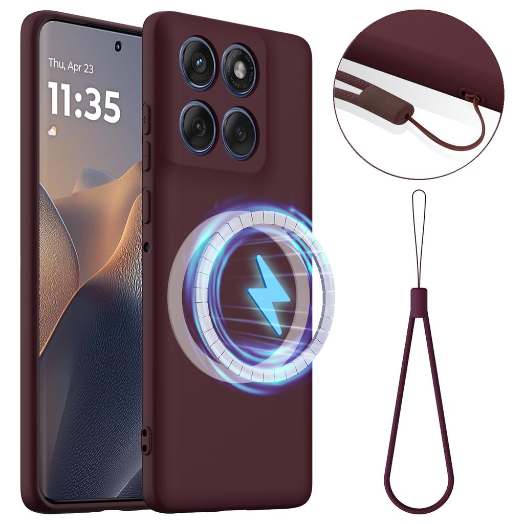 For Motorola Edge (2025) 5G Case Compatible with MagSafe Anti-Drop Liquid Silicone Phone Cover