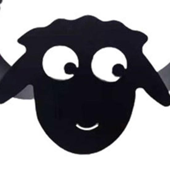 Подставка для туалетной бумаги настенное крепление с высокой несущей способностью, большой вместимости, милый органайзер для рулонов бумаги в виде овцы с большими глазами, аксессуары для ванной комнаты