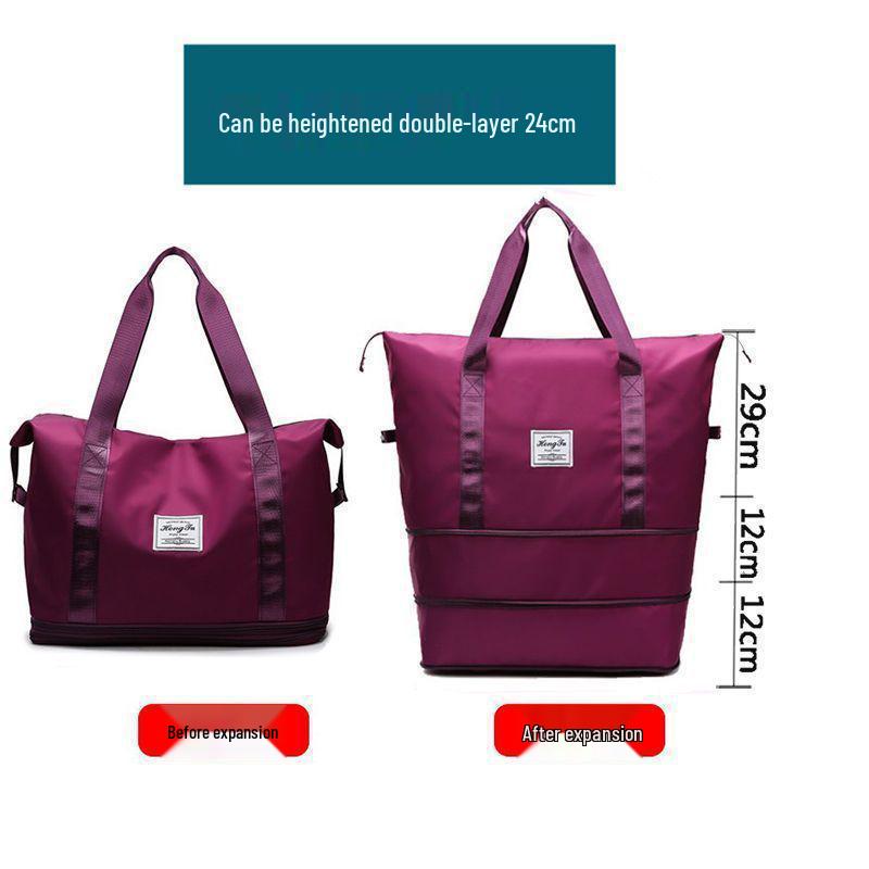 Трехслойная сумка-даффл для родов с колесами - Дорожная ручная сумка большой вместимости для женщин