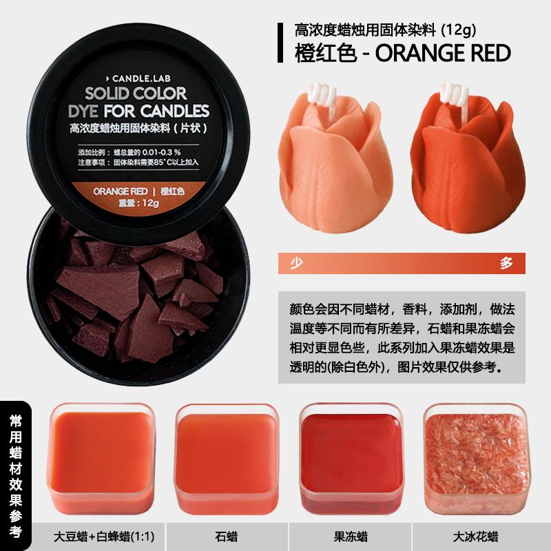 Нетоксичный твердый хлопьевидный краситель для свечей DIY (для соевого, пчелиного, парафинового и гелевого воска) - Многоцветный пигмент