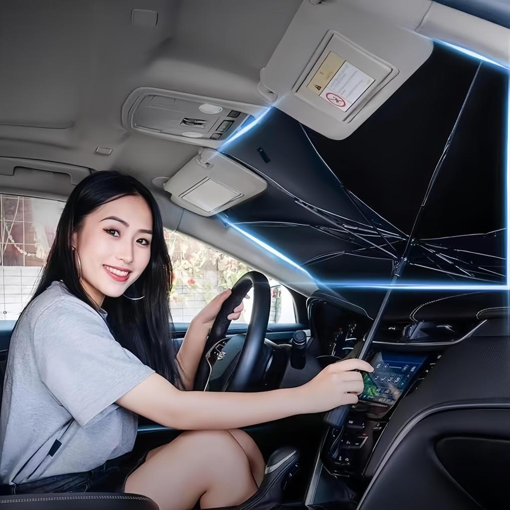 Зонт на лобовое стекло автомобиля, Теплоизоляция, Складная светоотражающая маска, Универсальный аксессуар для солнцезащиты на лобовое стекло, Солнцезащитный экран для переднего стекла