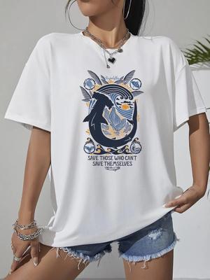 Женская хлопковая футболка в стиле ретро в стиле Харадзюку, модные свободные белые футболки для тех, кто не может спасти себя, летние повседневные футболки