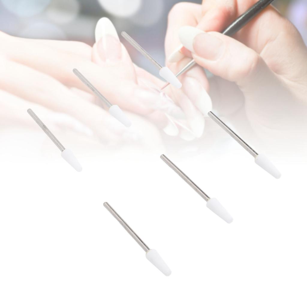 100 шт. конических сверл для ногтей из кварцевой вольфрамовой стали, профессиональных сверл для очистки кутикулы