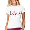 Женская модная футболка с коротким рукавом с принтом «Любитель или неудачник» Леди Фантастический дизайн Топы