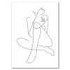 Sexy Female Body Art Poster Print Naked Nude Canvas Line Drawing Prints Abstract Woman Wall Art Painting Pictures Bedroom Decor
