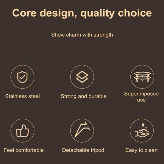 2 Pcs Foldable Steam Rack Stainless Steel Steamer Tray with Detachable Leg 21cm Diameter Cooking Steamer Rack for Eggs Steaming Pot Rice Cooker