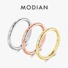 925 Sterling Silver Stackable Ring Fashion Simple Clear CZ Wedding For Women Genuine Classic Jewelry