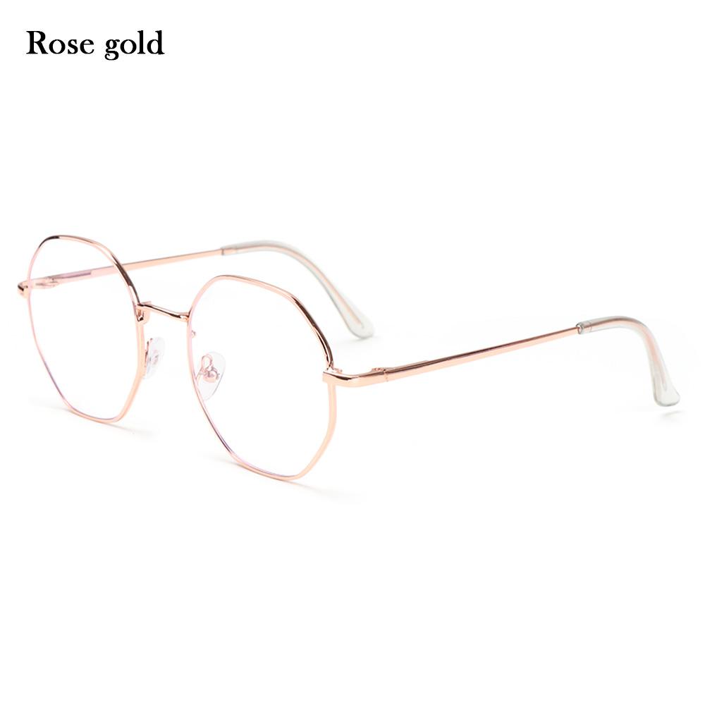 Fashion Octagon Eye Wear Myopia Optical Mirror Vision Care Anti-blue Light Glasses Eyeglasses