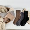 5 пар женских осенне-зимних однотонных кружевных чулок из плотной теплой шерсти