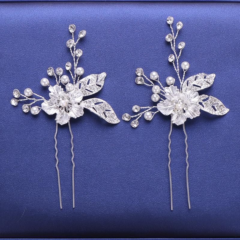Bridal Hairpin Rhinestone Wedding Hairpiece UZ062 Elegant Design For Bridal Occasions