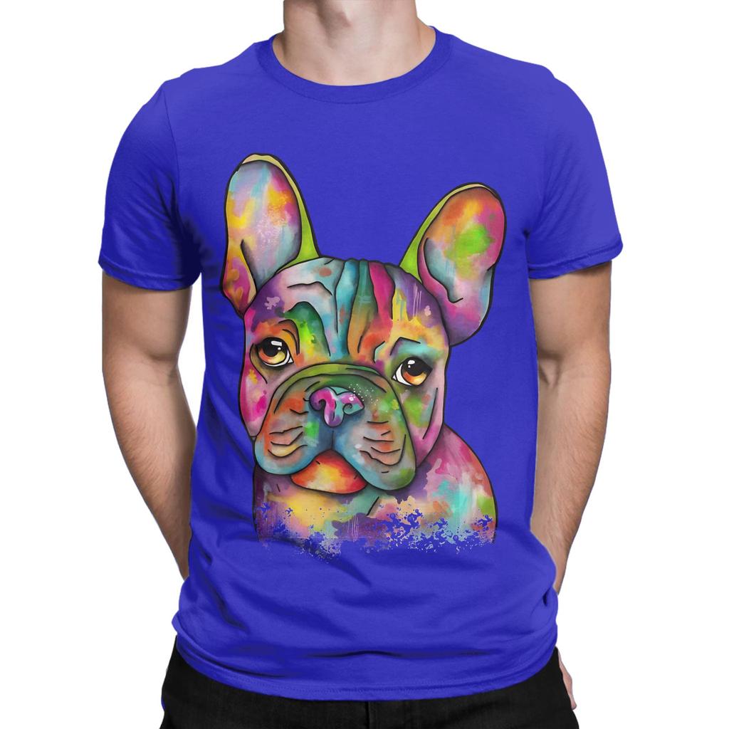 French Bulldog colorful Novelty 100 Cotton TShirt French Bulldog Tees Tops For Unisex