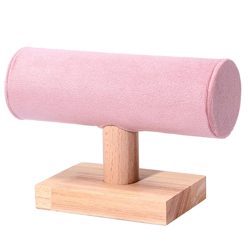 Деревянная подставка для браслетов Стильный держатель для ювелирных изделий Органайзер для хранения ювелирных изделий для браслетов-цепочек и браслетов-манжет Подставка для аксессуаров