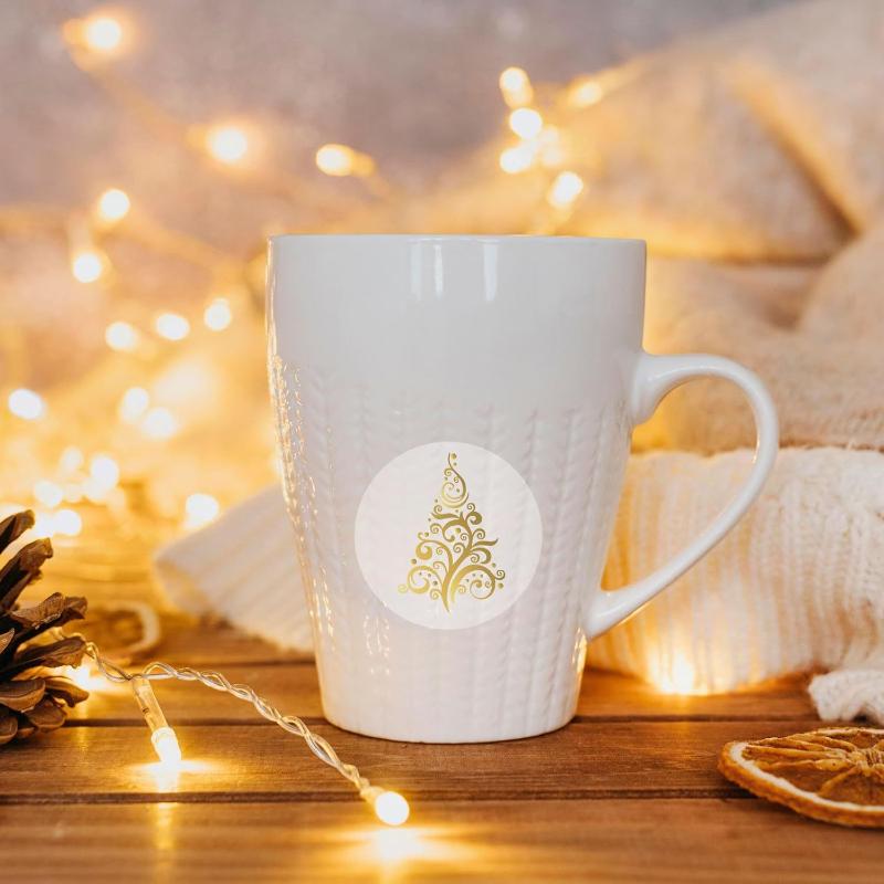 500 шт. 1 дюйм/2,5 см Прозрачные наклейки Счастливого Рождества Подарки Открытки Бирка Самоклеящиеся пломбы Этикетка Наклейки для скрапбукинга