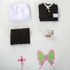 Japan cartoon comics Demon Slayer cosplay outfit: Kanao Rika's costume + butterfly headdress  0071