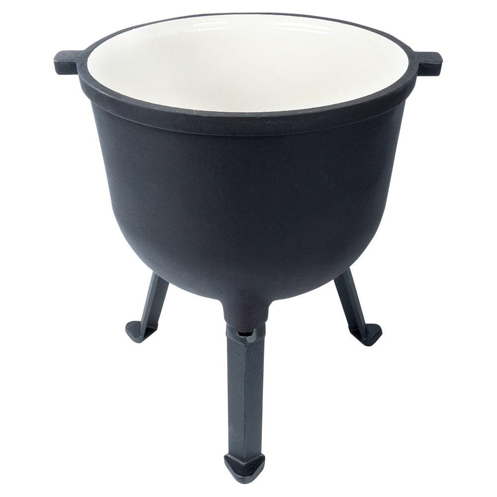 Cast iron cauldron on legs with lid CAST LINE 8 l