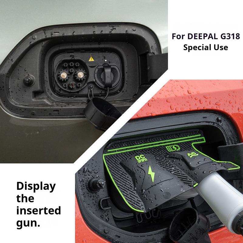 Для Deepal G318 L05 L07 S05 S07 S09 Водонепроницаемая заглушка порта зарядки - Защитный колпачок-уплотнитель для электромобиля Agat от дождя, пыли, грязи