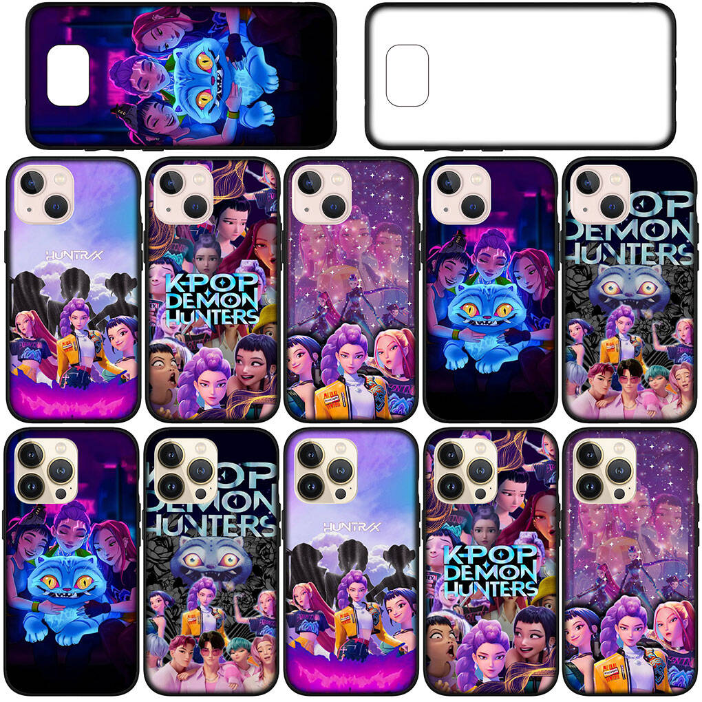 for Samsung Galaxy S25 S24 S23 iPhone 17 16 15 Xiaomi Redmi Note 14 13 12 Plus Pro Max A57 Case KPop Rumi Demon Mira Hunters Zoey X OPPO Huawei Cover