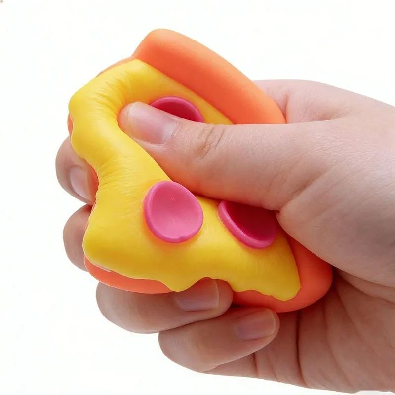 Schylling Needoh Pizza Sensory Fidget Cube Stress Relief Squishy Cube Anti-Anxiety Squeeze Object For Focus Adhd Population