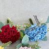Multicolor Artificial Flower Rose Silk Petal Faux Rose Flower NEW Flower Bouquet  Party Supplies