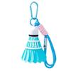 Handicrafts Badminton Bag Pendant Solid Color 3D Printing Key Ring Badminton Key Chain  Pouch Charm